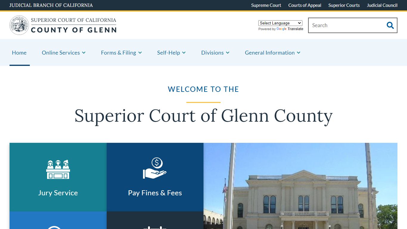 Home | Superior Court of California | County of Glenn